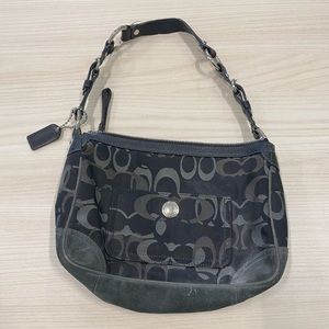 Black Grey Coach bag